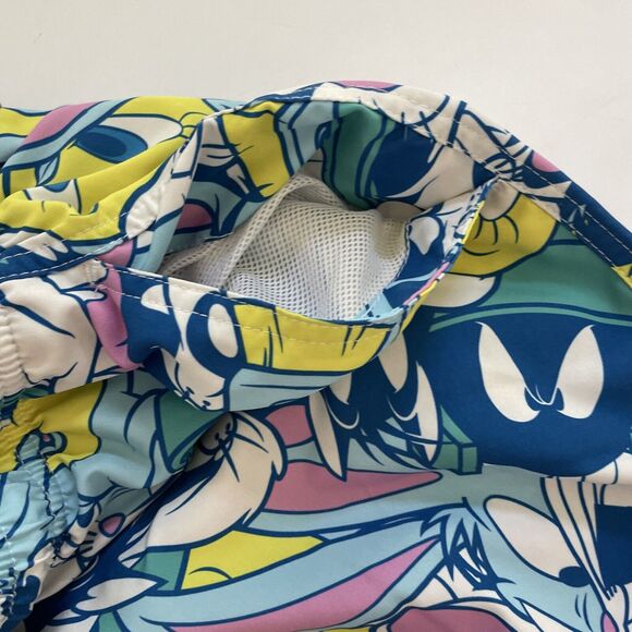 Vintage Looney Tunes Swim Trunks All Over Print Beachy Surf Medium - Picture 4 of 11